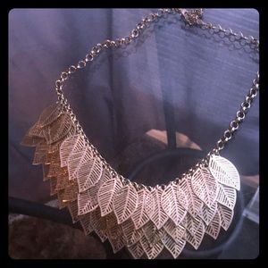 Golden leaf necklace